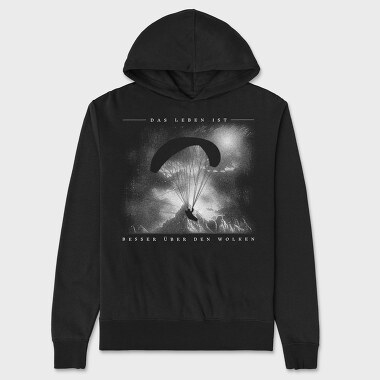 Paraglider Silhouette, Unisex Men's Hoodie