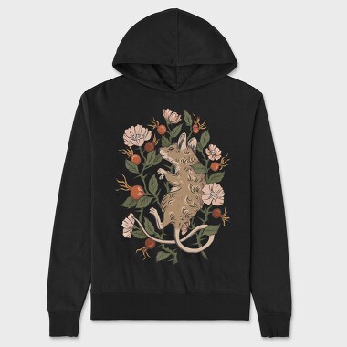 Mouse Rosehip, Unisex Men's Hoodie