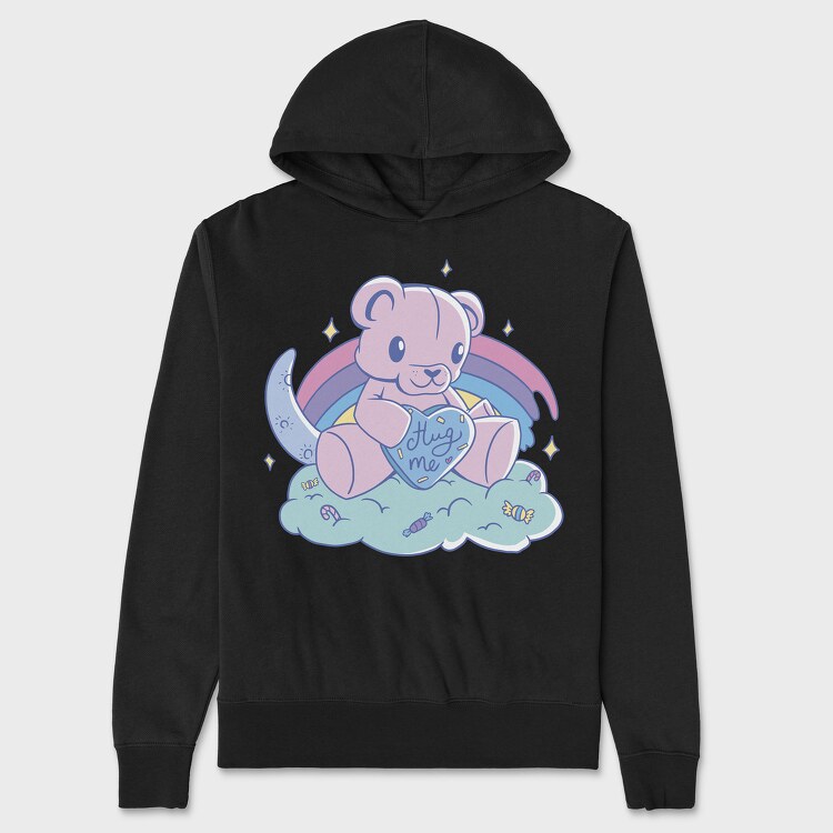 Pastel Bear, Унисекс Мъжко Суичър
