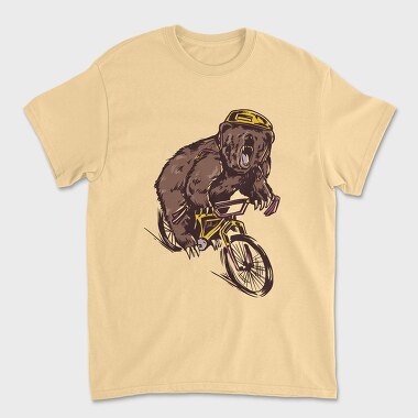 Bear BMX Bike, Unisex Men's T-Shirt