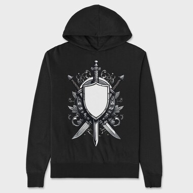 Shield and Sword, Unisex Men's Hoodie