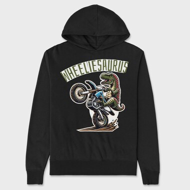 Wheeliesaurus, Unisex Men's Hoodie