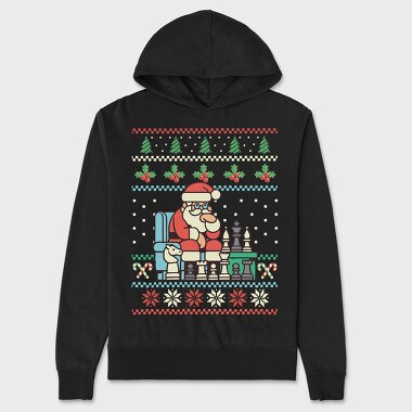 Santa Chess, Unisex Men's Hoodie