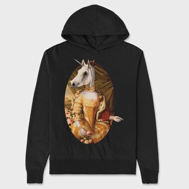Унисекс Мъжко Суичър, Royal Animals Princess Unicorn