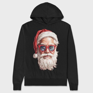 Santa Claus Detail Face, Unisex Men's Hoodie