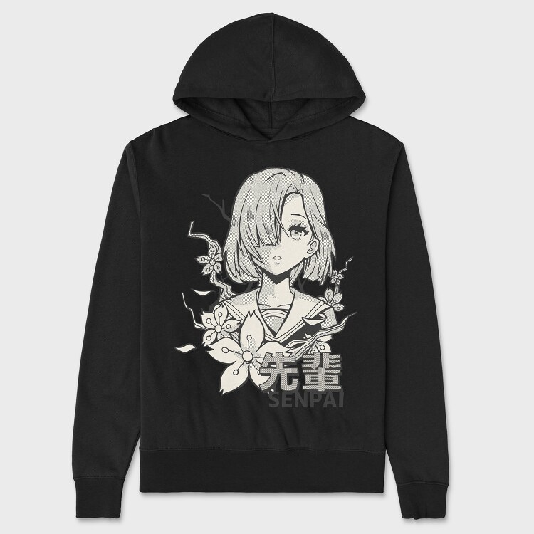 Senpai, Unisex Men's Hoodie