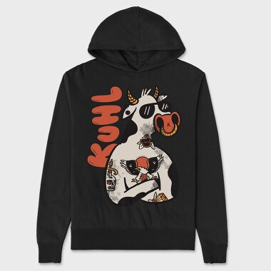 Cool Cow, Unisex Men's Hoodie