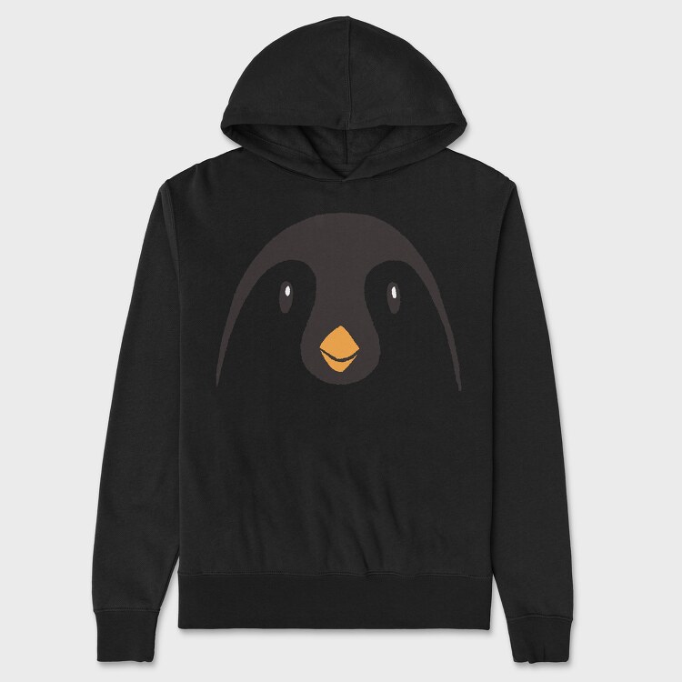 Penguin Face, Unisex Men's Hoodie