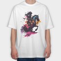 Raccoon Possum Garbage Rainbow, Women's T-Shirt