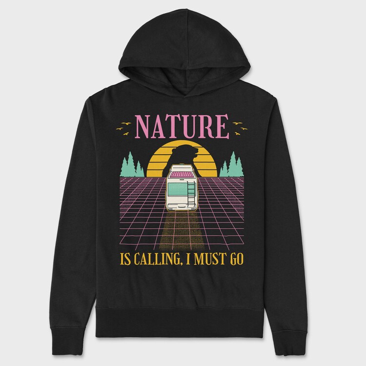 Nature Vaporwave, Unisex Men's Hoodie