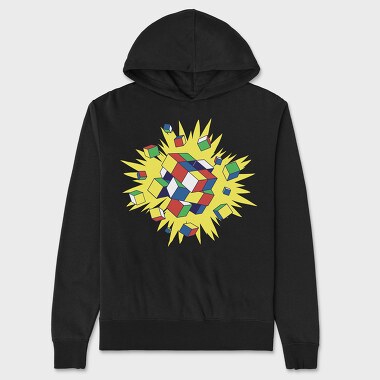 Rubik Explosion, Unisex Men's Hoodie