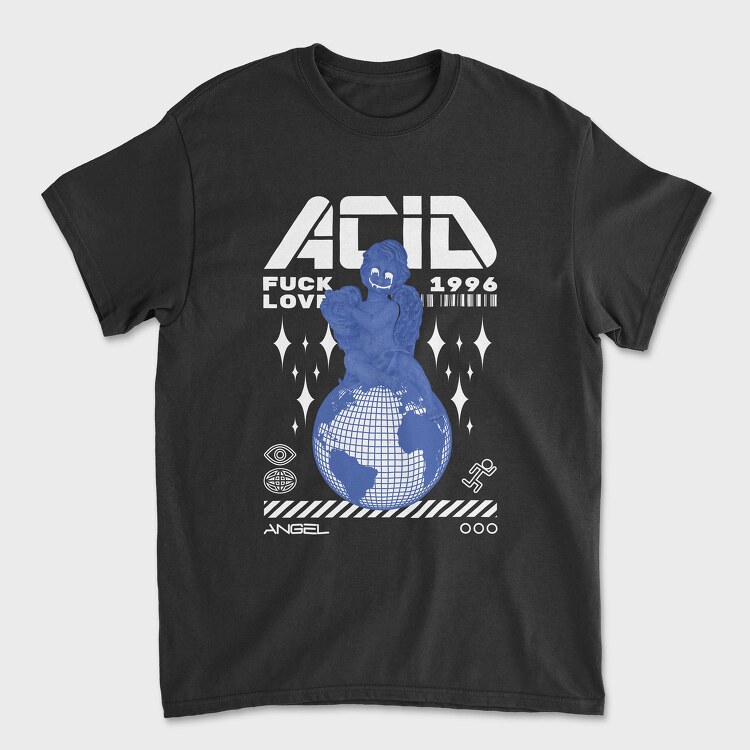 Acid Fuck Love 1, Унисекс Мъжка Тениска