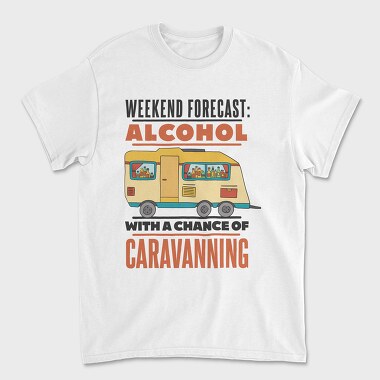 Alcohol and Camping, Unisex Men's T-Shirt