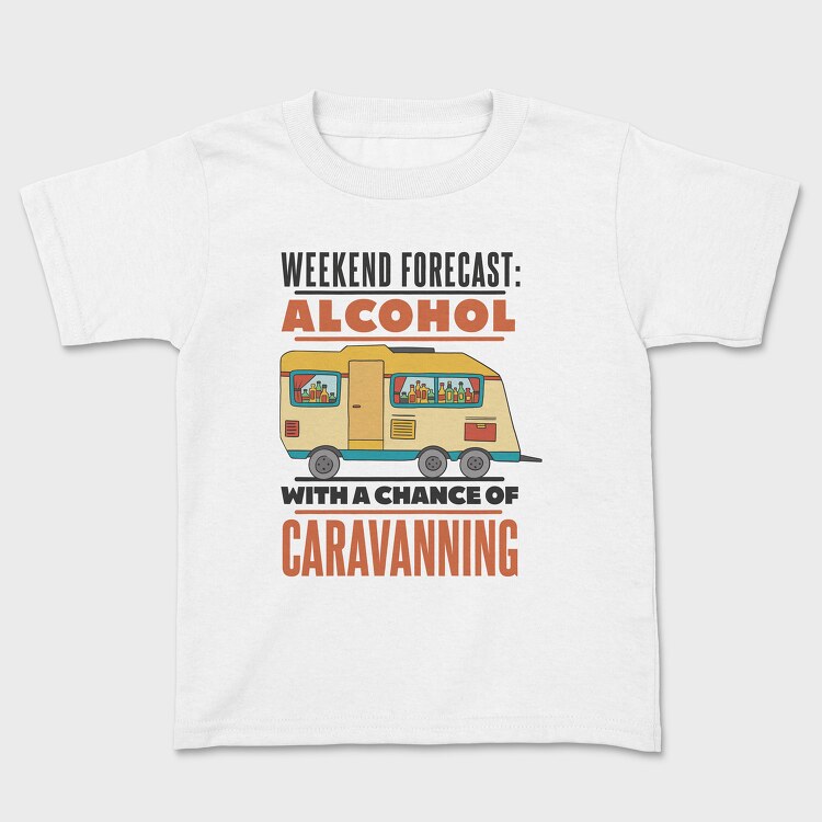 Alcohol and Camping, Kids' T-Shirt