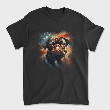 American Pug, Unisex Men's T-Shirt