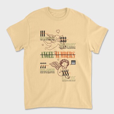 Angel Numbers 1, Unisex Men's T-Shirt