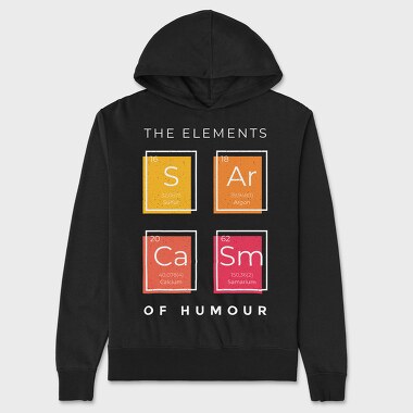 The Elements of Humour, Unisex Men's Hoodie