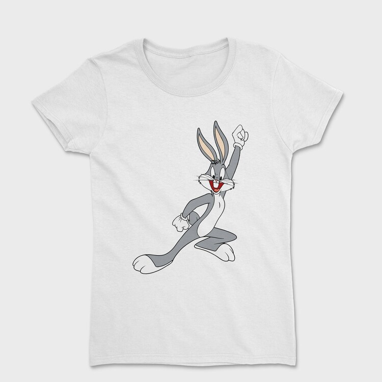 Cartoon Retro Bugs Bunny 3, Дамска Тениска