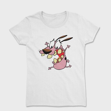 Cartoon Retro Courage the Cowardly Dog 3, Women's T-Shirt