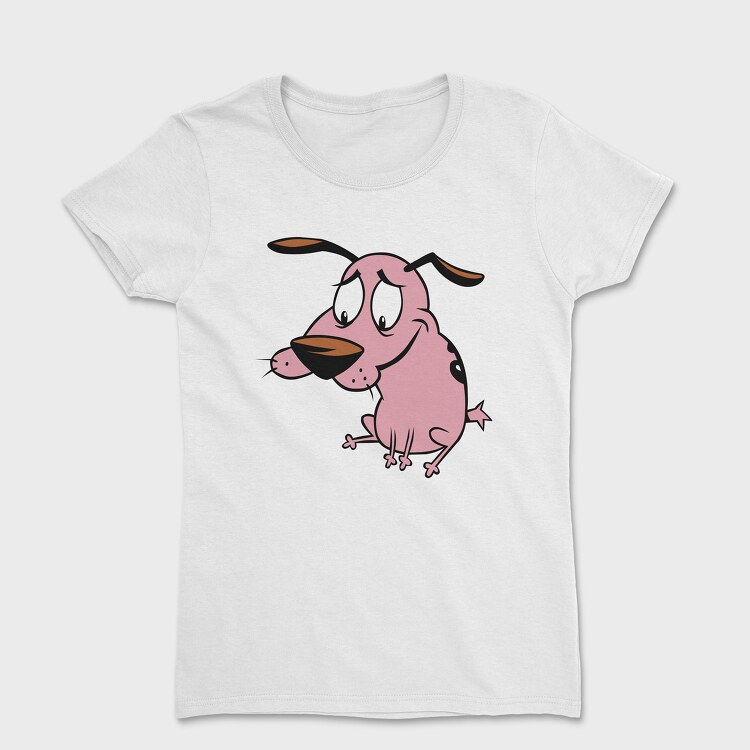Cartoon Retro Courage the Cowardly Dog 4, Дамска Тениска