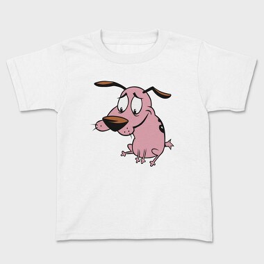 Cartoon Retro Courage the Cowardly Dog 4, Kids' T-Shirt