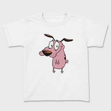 Cartoon Retro Courage the Cowardly Dog 5, Kids' T-Shirt
