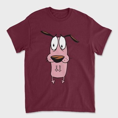 Cartoon Retro Courage the Cowardly Dog 6, Унисекс Мъжка Тениска