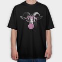 Cartoon Retro Cow and Chicken 1, Women's T-Shirt