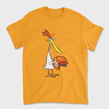 Cartoon Retro Cow and Chicken 5, Unisex Men's T-Shirt