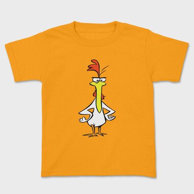 Cartoon Retro Cow and Chicken 6, Kids' T-Shirt