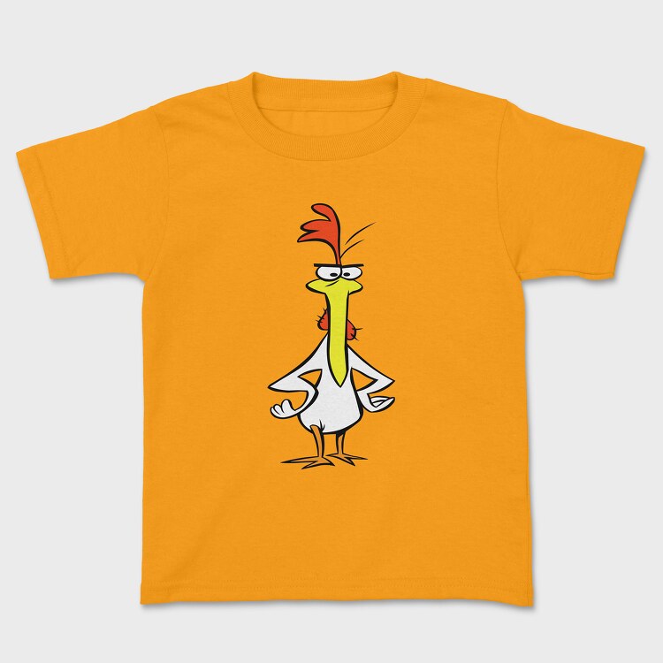 Cartoon Retro Cow and Chicken 6, Kids' T-Shirt
