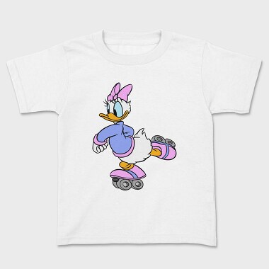 Cartoon Retro Daisy Duck 3, Kids' T-Shirt