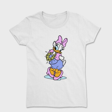 Cartoon Retro Daisy Duck 5, Дамска Тениска