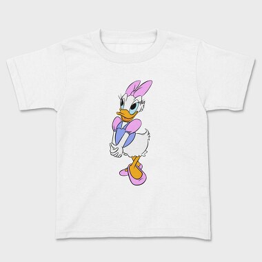 Cartoon Retro Daisy Duck 6, Kids' T-Shirt