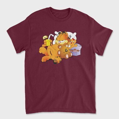 Cartoon Retro Garfield 4, Unisex Men's T-Shirt