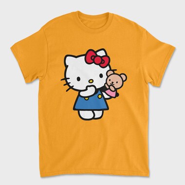 Cartoon Retro Hello Kitty 3, Unisex Men's T-Shirt