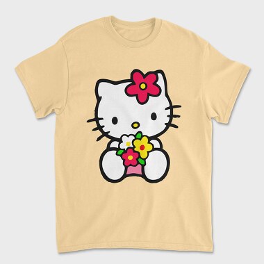 Cartoon Retro Hello Kitty 4, Унисекс Мъжка Тениска