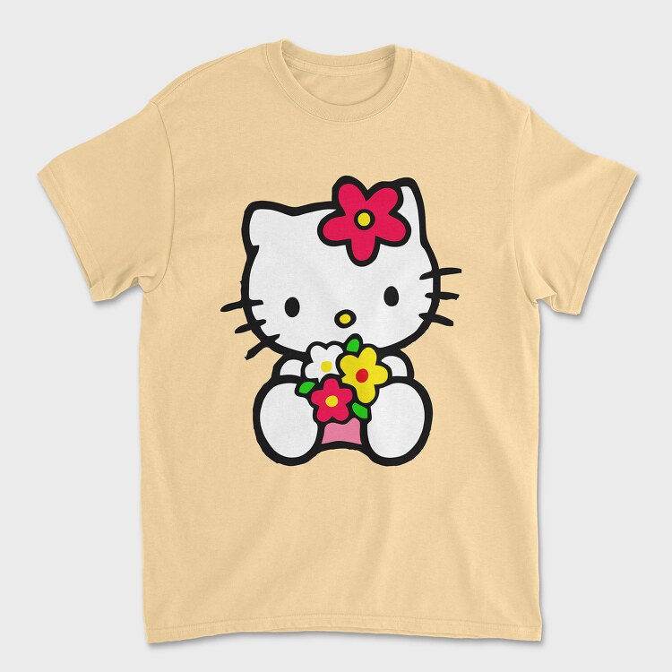Cartoon Retro Hello Kitty 4, Unisex Men's T-Shirt