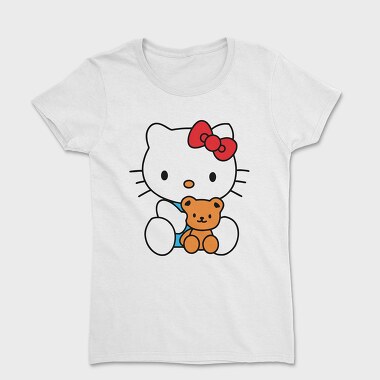 Cartoon Retro Hello Kitty 5, Дамска Тениска