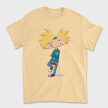 Cartoon Retro Hey Arnold 6, Унисекс Мъжка Тениска