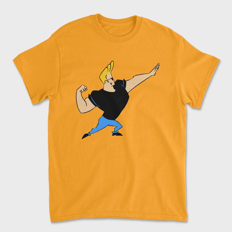 Cartoon Retro Johny Bravo 3, Унисекс Мъжка Тениска