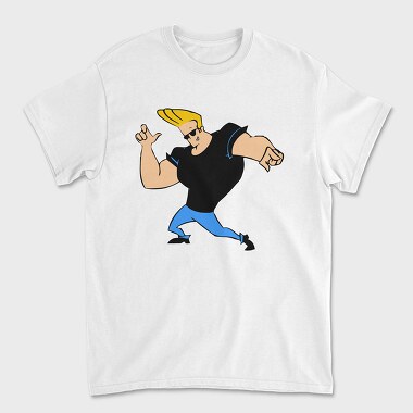 Cartoon Retro Johny Bravo 6, Унисекс Мъжка Тениска