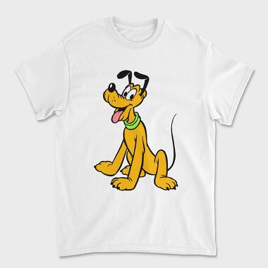 Cartoon Retro Pluto 5, Унисекс Мъжка Тениска