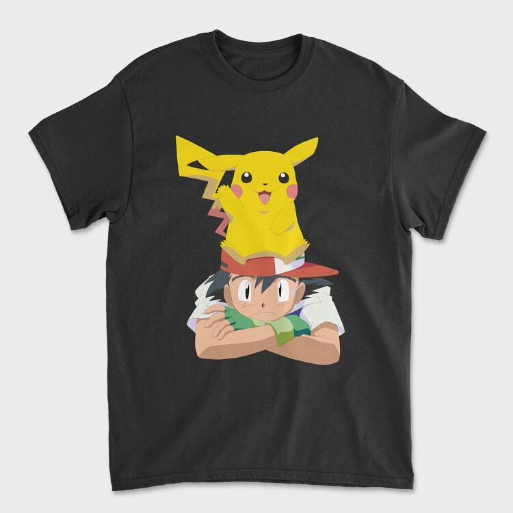 Cartoon Retro Pokemon 1, Unisex Men's T-Shirt