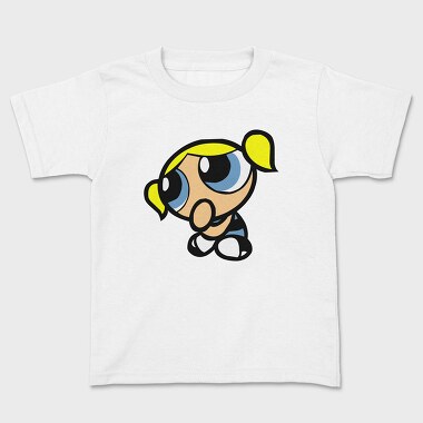Cartoon Retro the Powerpuff Girls 3, Kids' T-Shirt