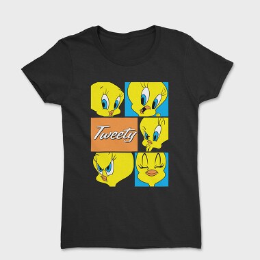 Cartoon Retro Tweety 1, Women's T-Shirt