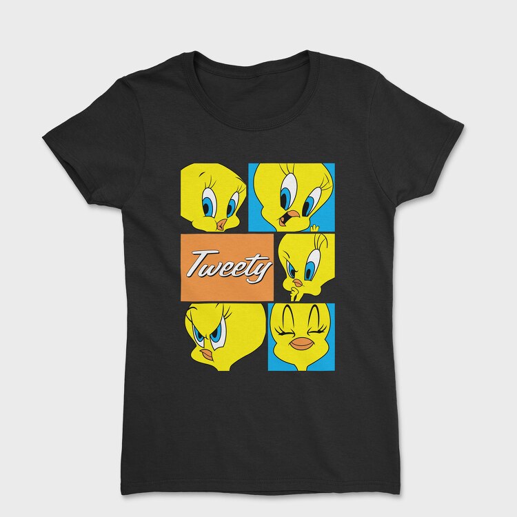 Cartoon Retro Tweety 1, Women's T-Shirt