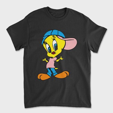 Cartoon Retro Tweety 4, Унисекс Мъжка Тениска
