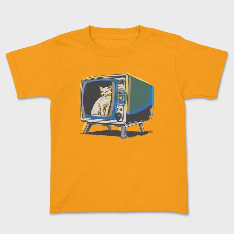 Cat Inside Tv, Kids' T-Shirt