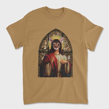 Cat Jesus, Unisex Men's T-Shirt